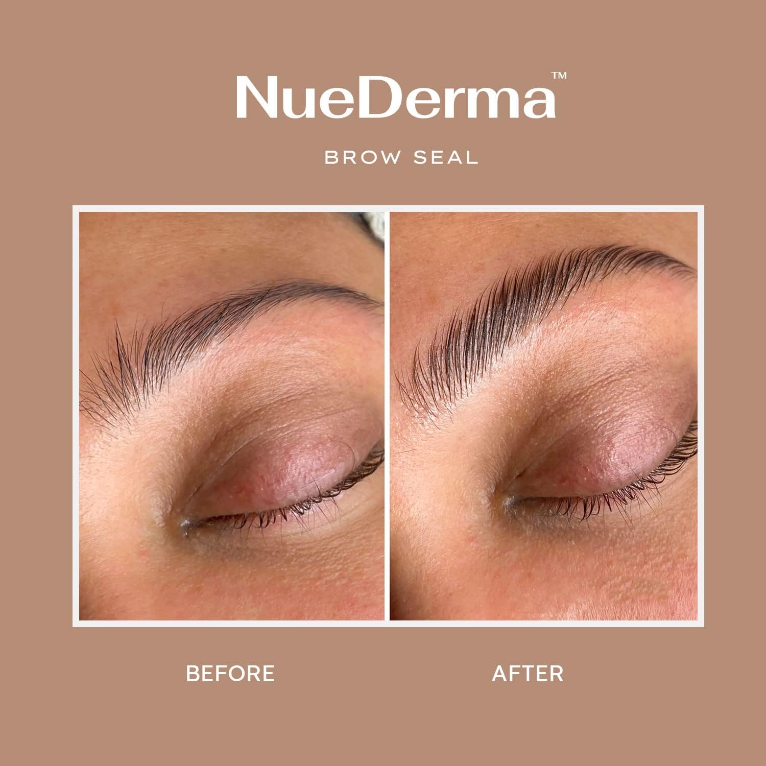 Huile de ricin dans le gel NueDerma pour des sourcils nourris.