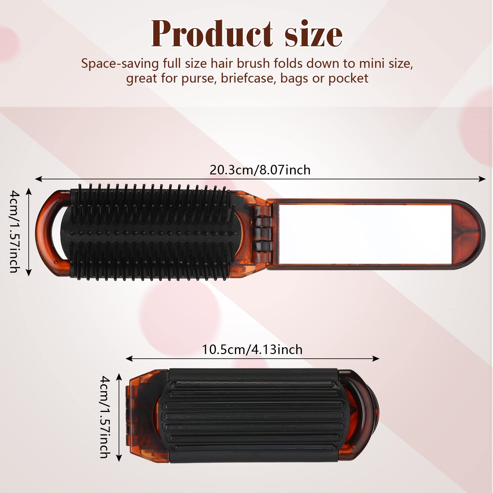 Brosse Nuenen voyage offrant un massage doux du cuir chevelu