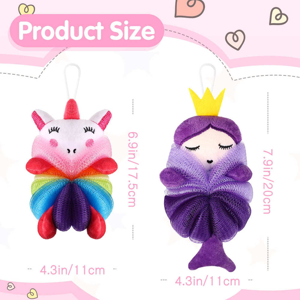 Éponge Nuenen princesse verte, motif attractif pour le bain des enfants.