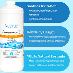 NueVue HOCl: remplissage 33oz sans pulvérisateur, pratique