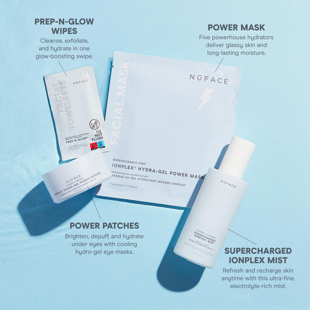 NuFACE emballage-design élégant et pratique pour la routine beauté.