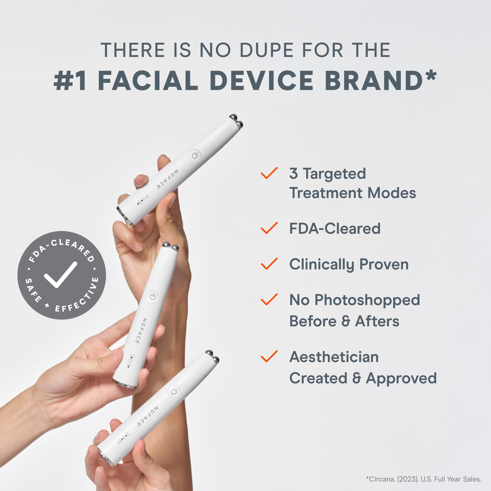 NuFACE FIX microwand rides – ridules fines visiblement estompées.