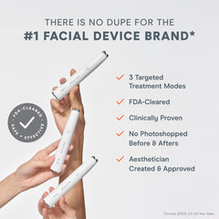 NuFACE FIX microwand rides – ridules fines visiblement estompées.