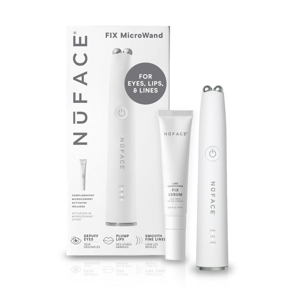 NuFACE FIX microwand yeux – regard plus frais grâce au dégonflement des poches.
