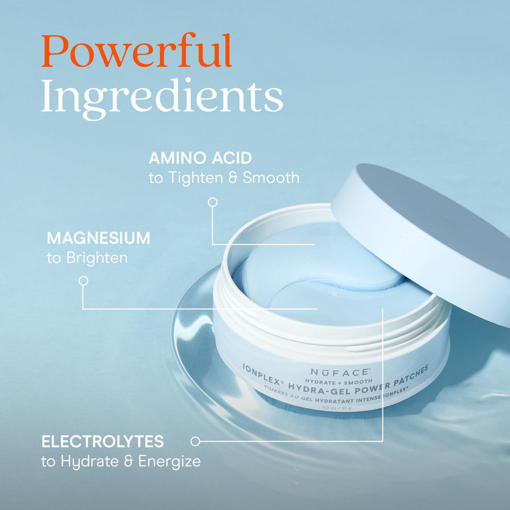NuFACE IonPlex Hydra-Gel Patchs refroidissant la zone oculaire