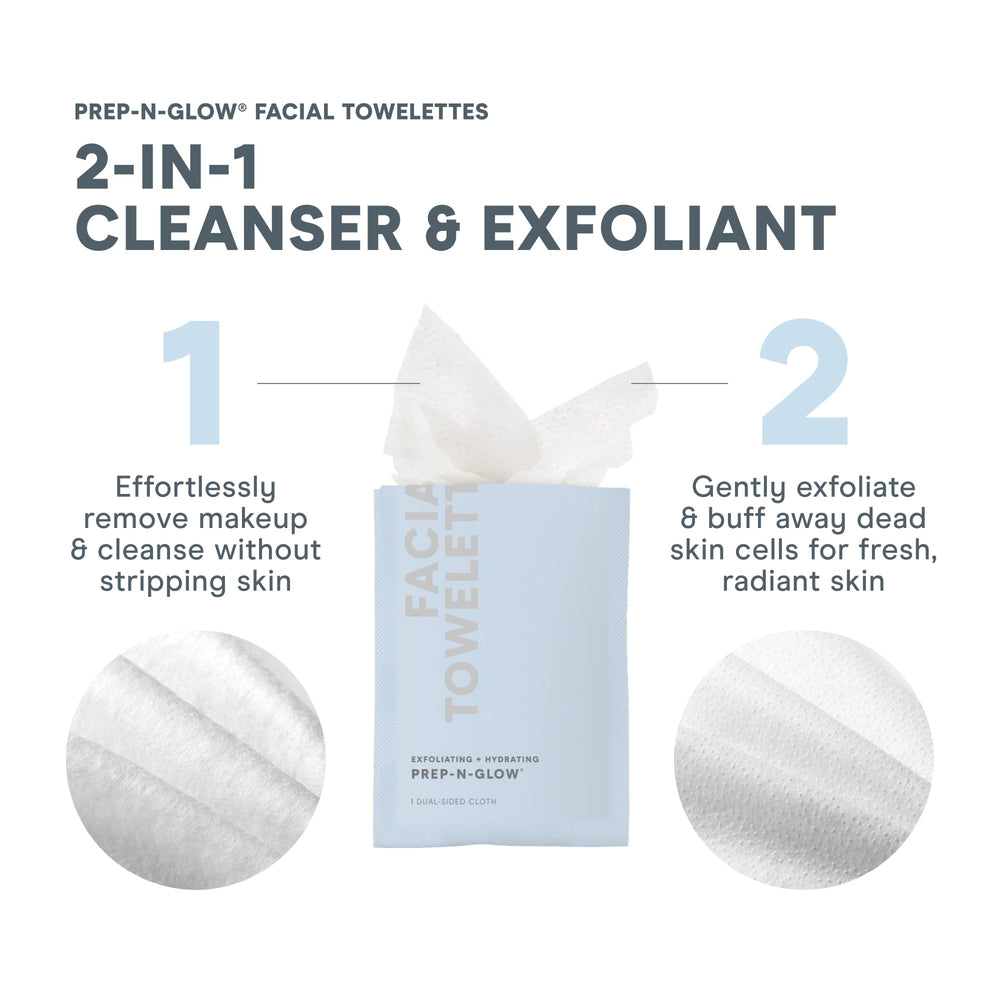 NuFACE Prep-N-Glow lingette exfoliante révèle un teint lumineux