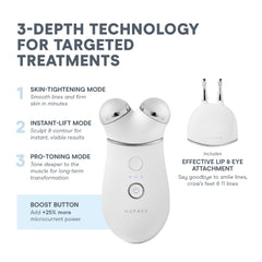 NuFACE Trinity+ activateur IonPlex prépare la peau au microcourant.