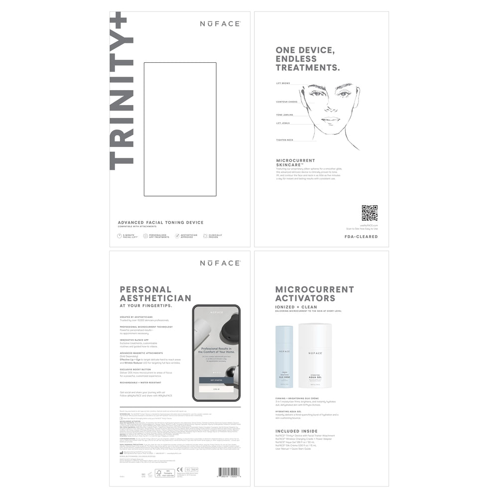NuFACE Trinity+ – Appareil tonifiant cou pour un contour soutenu.