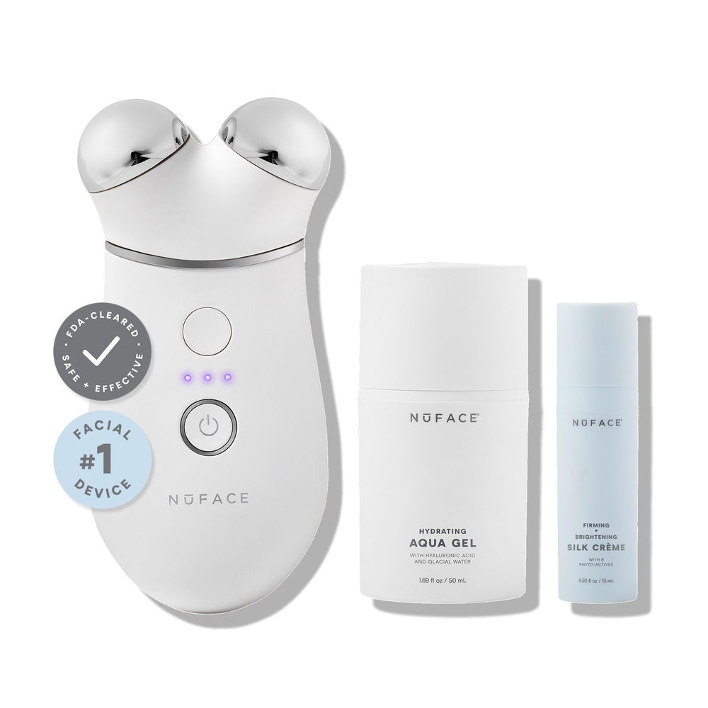 NuFACE Trinity+ – Appareil tonifiant visage pour contours plus définis.