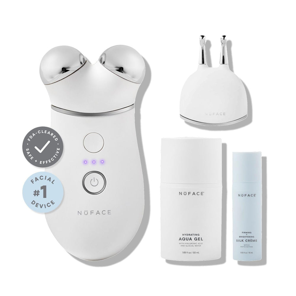 NuFACE Trinity+ appareil visage sculptant pour contours nets.