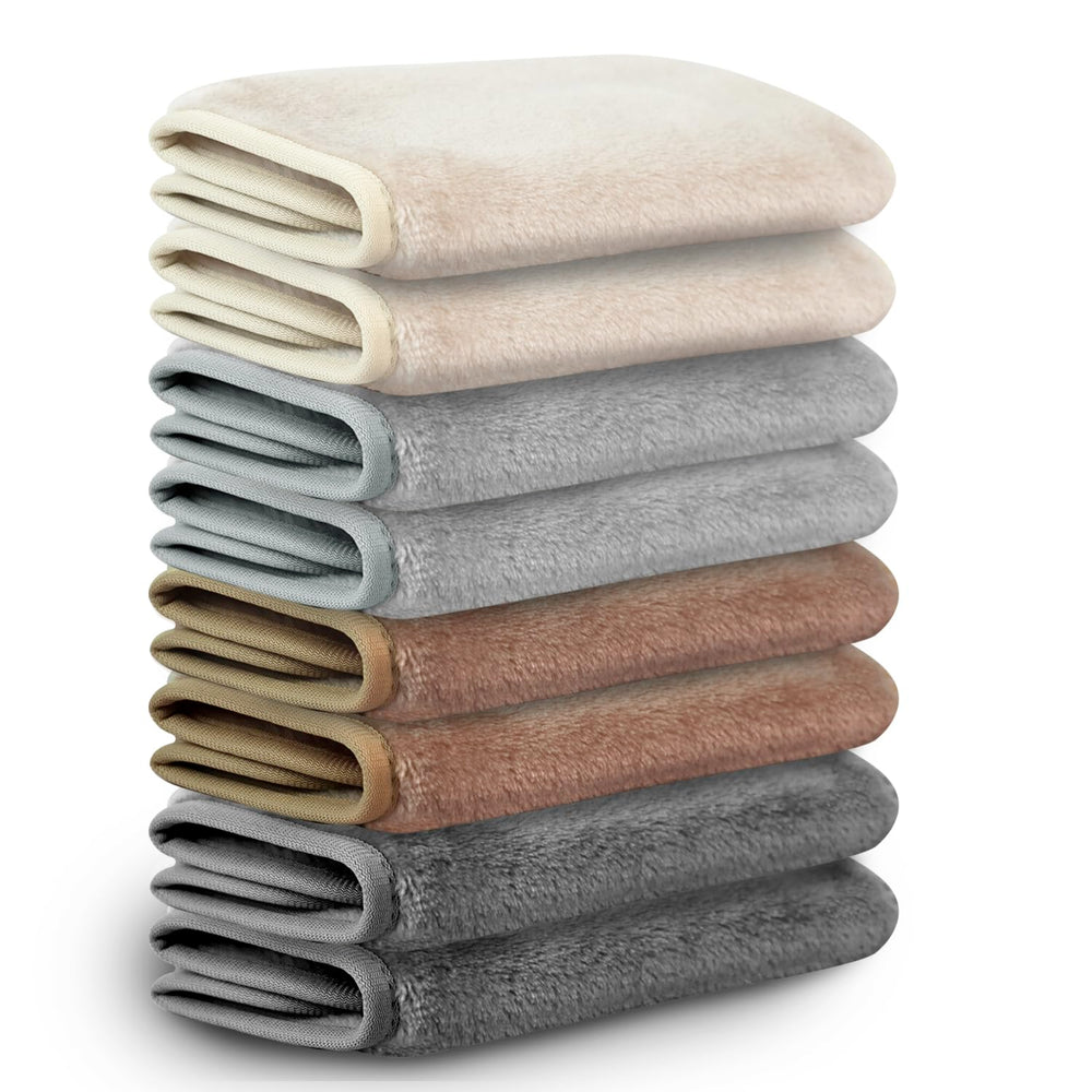 Lingettes démaquillage Nugilla en velours corail, douceur luxueuse pour le visage.