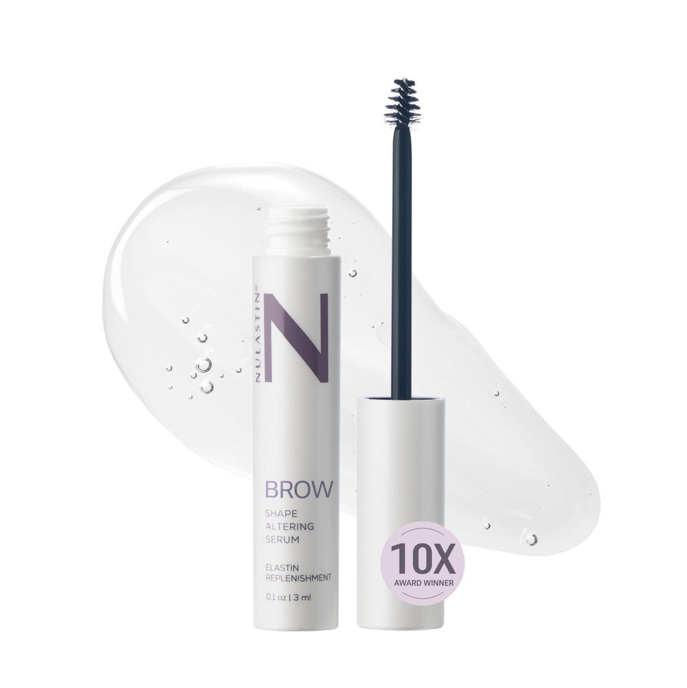 Sérum sourcils nulastin en action pour densité et définition accrues.