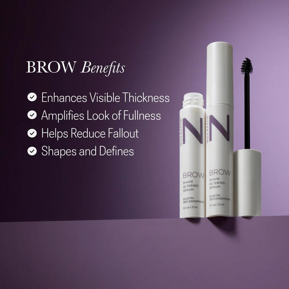 Science elastine: approche nourrissante pour épaissir visiblement les sourcils.