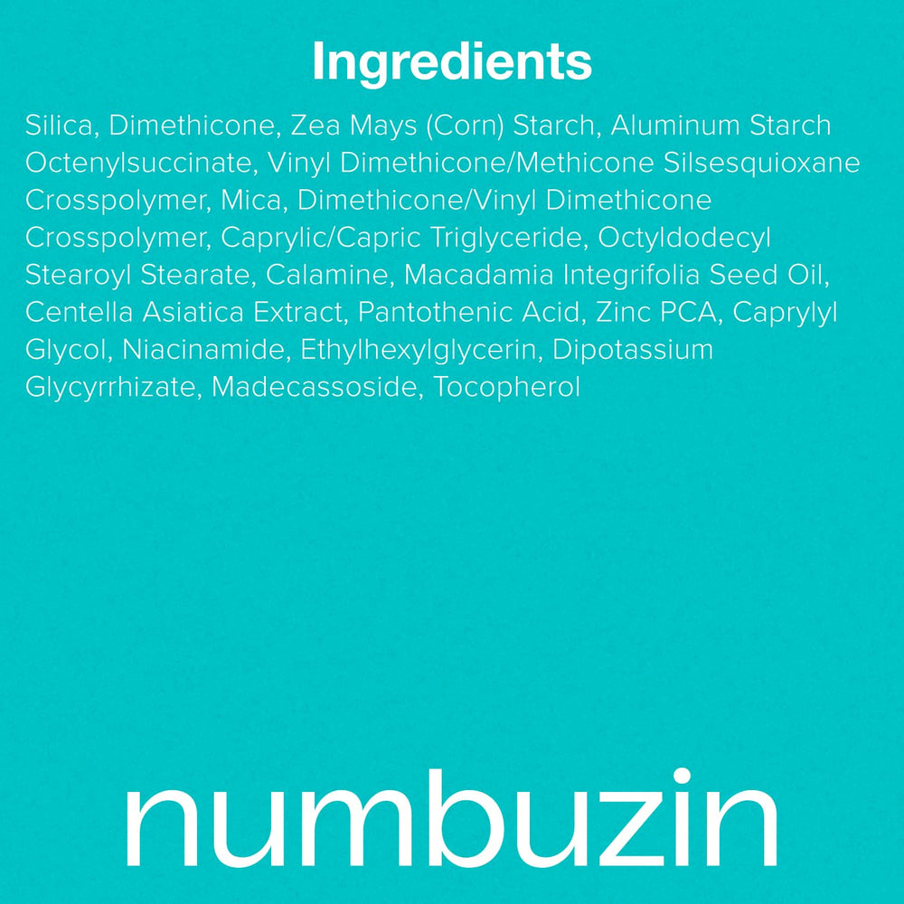 Numbuzin No.1 Poudre utilisation nocturne pour maîtriser l’huile au réveil.