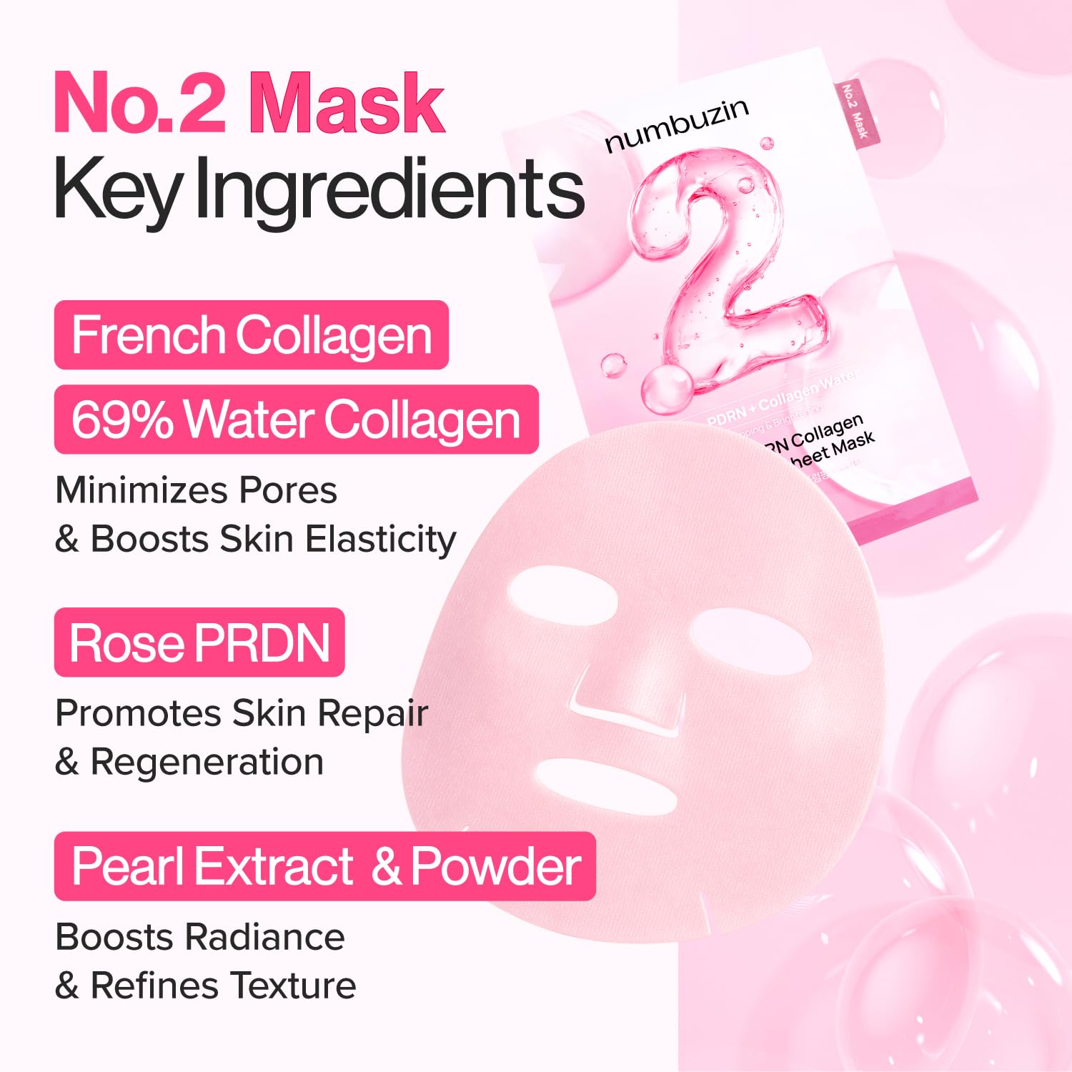 Emballage rose élégant reflétant une expérience spa à domicile.