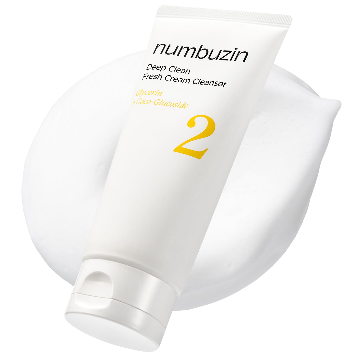 Numbuzin No.2 – Mousse nettoyante en flacon pompe pour un nettoyage en profondeur.