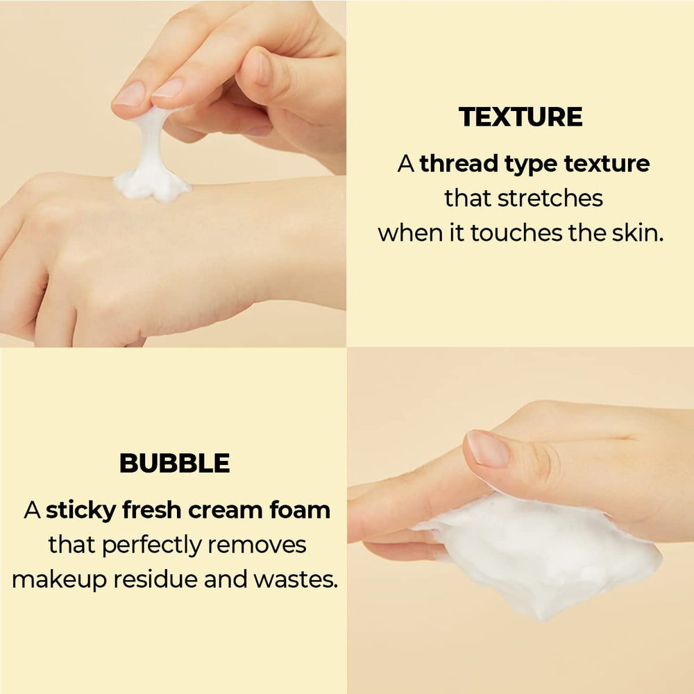 Mousse numbuzin No.2 qui se transforme en crème sous l'eau.