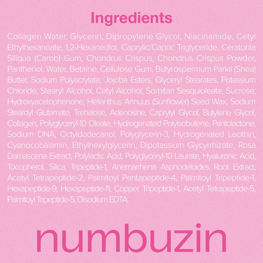 Numbuzin No.2 s’applique comme masque nocturne pour peau repulpée.