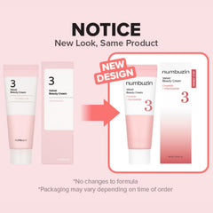 Numbuzin No3 Creme application-base-maquillage prépare la peau pour un maquillage fluide.