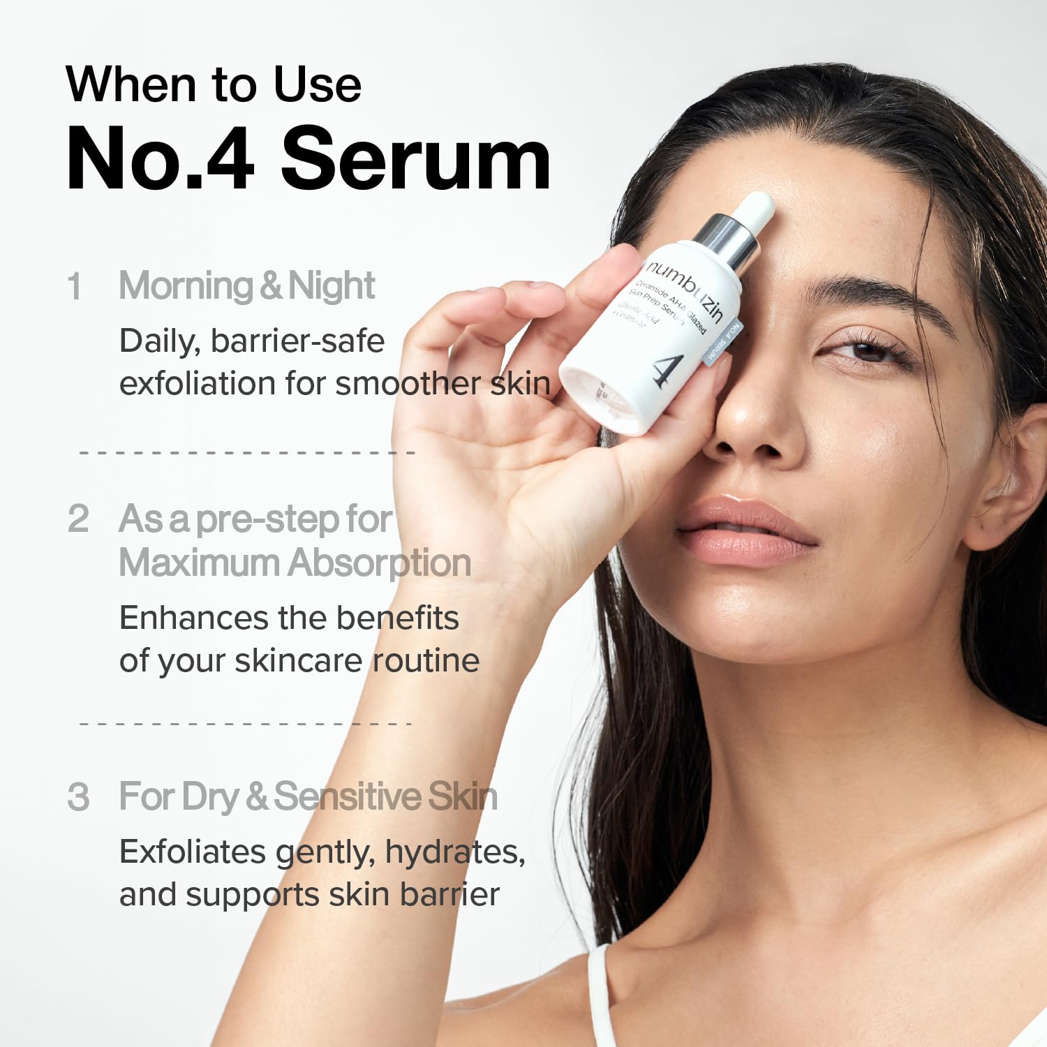 Convient à tous les types de peau, y compris sensibles, numbuzin No.4