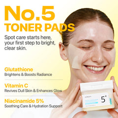 Tampons numbuzin No.5 pha-lha exfoliation douce pour peau lisse