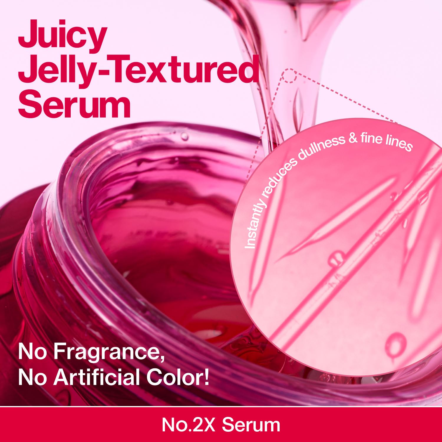 Sérum numbuzin Rose PDRN rend la peau plus ferme et élastique.