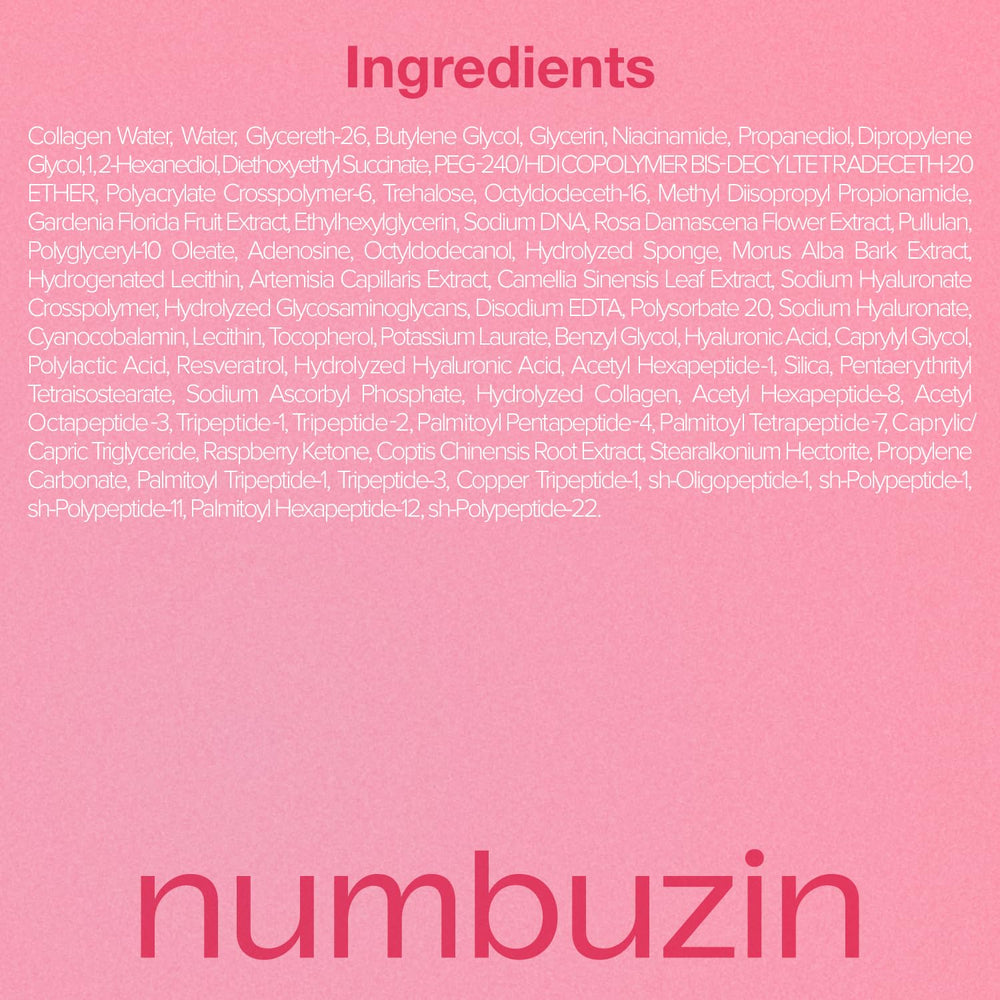 Sérum numbuzin Rose PDRN offre hydratation profonde.