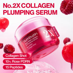 Sérum numbuzin Rose PDRN, texture Gelée qui fond et hydrate durablement.