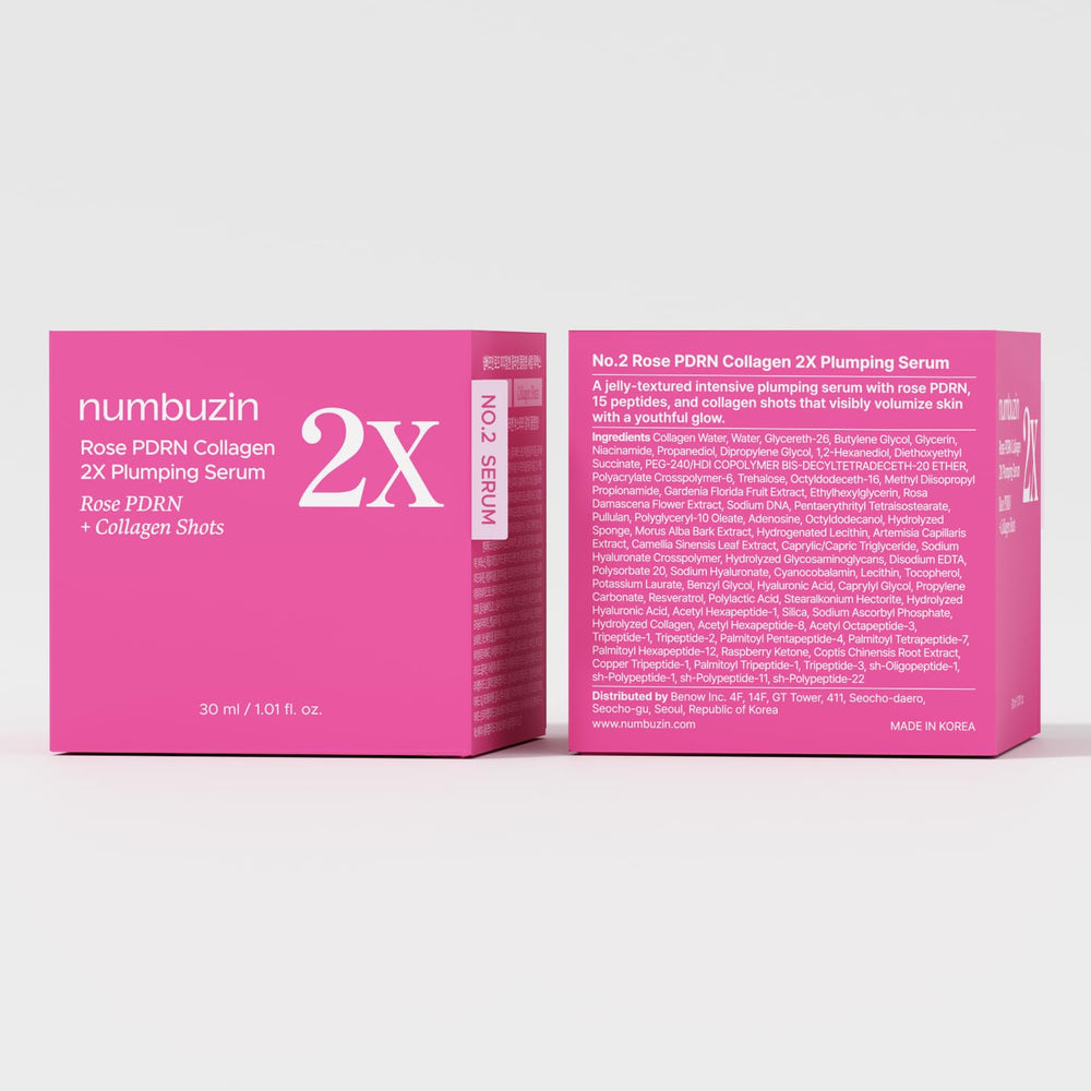 Sérum numbuzin Rose PDRN en routine nocturne ou cure éclat.