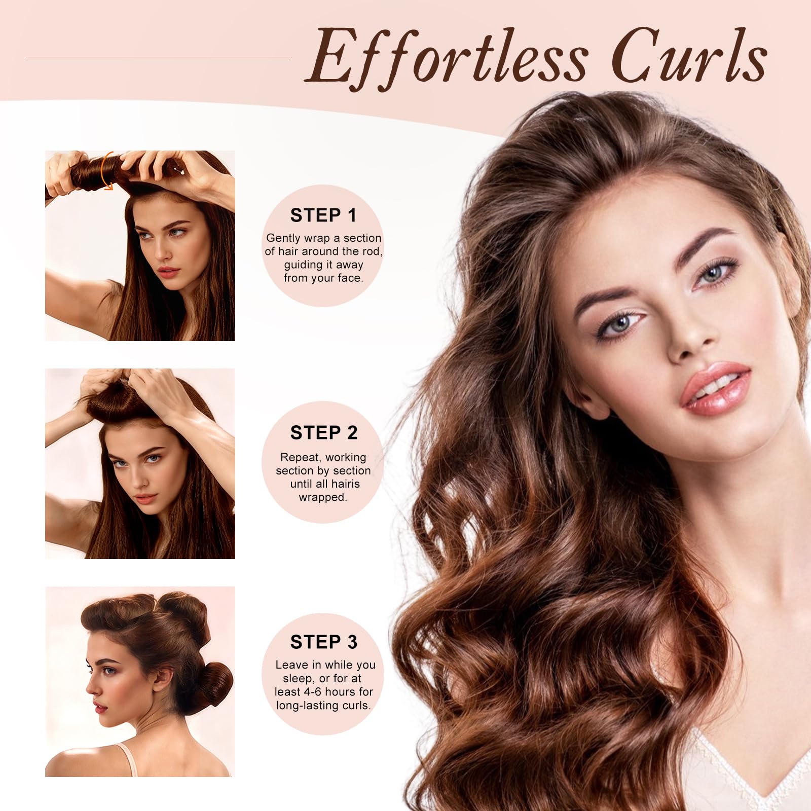 Nunflue coiffage doux sur cheveux, friction réduite et sans casse