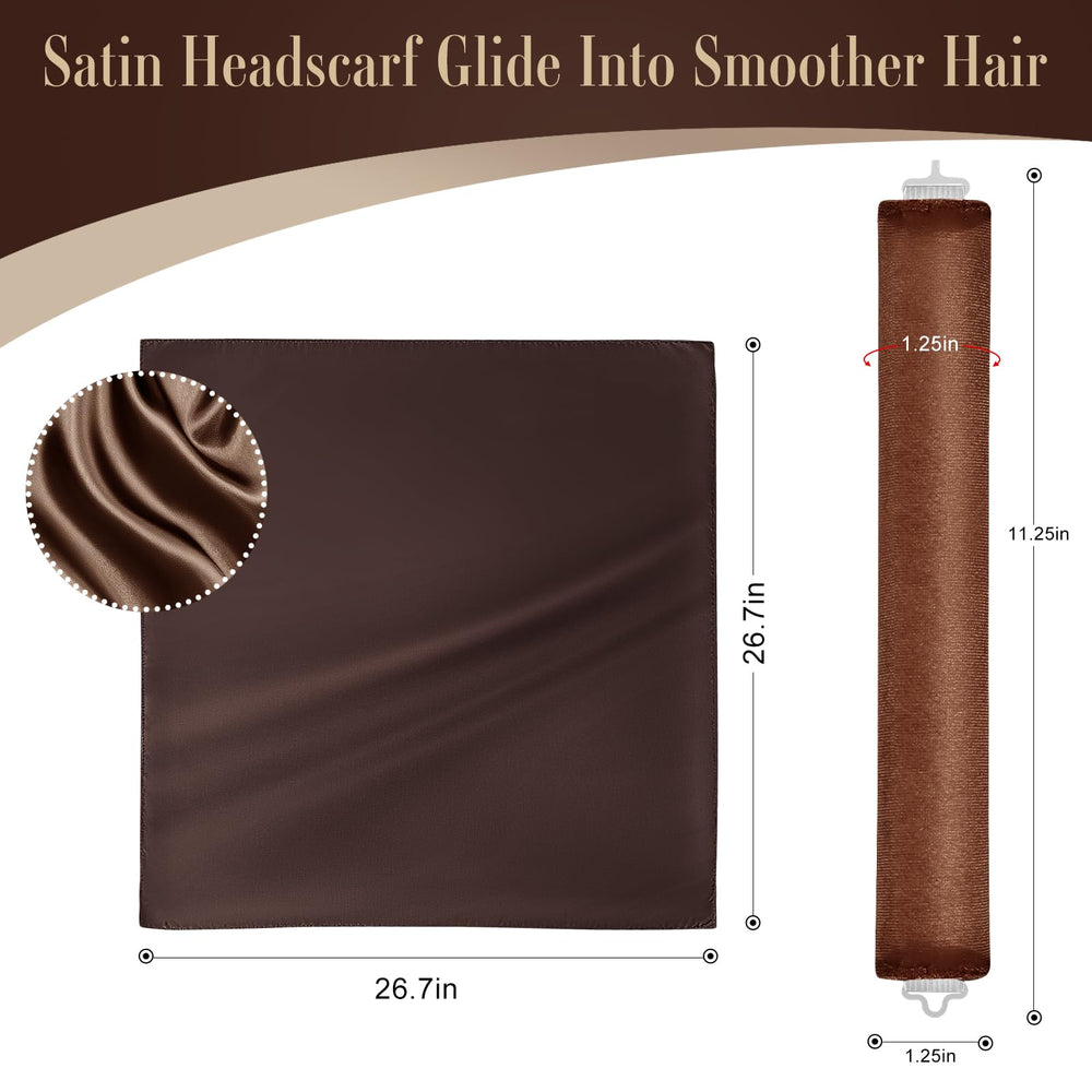 Écharpe en soie Nunflue noir protège les cheveux en douceur.