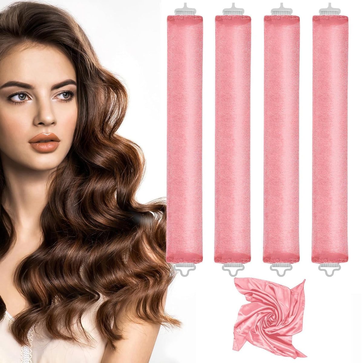 Nunflue kit boucles sans chaleur prêt pour une coiffure nocturne sans effort