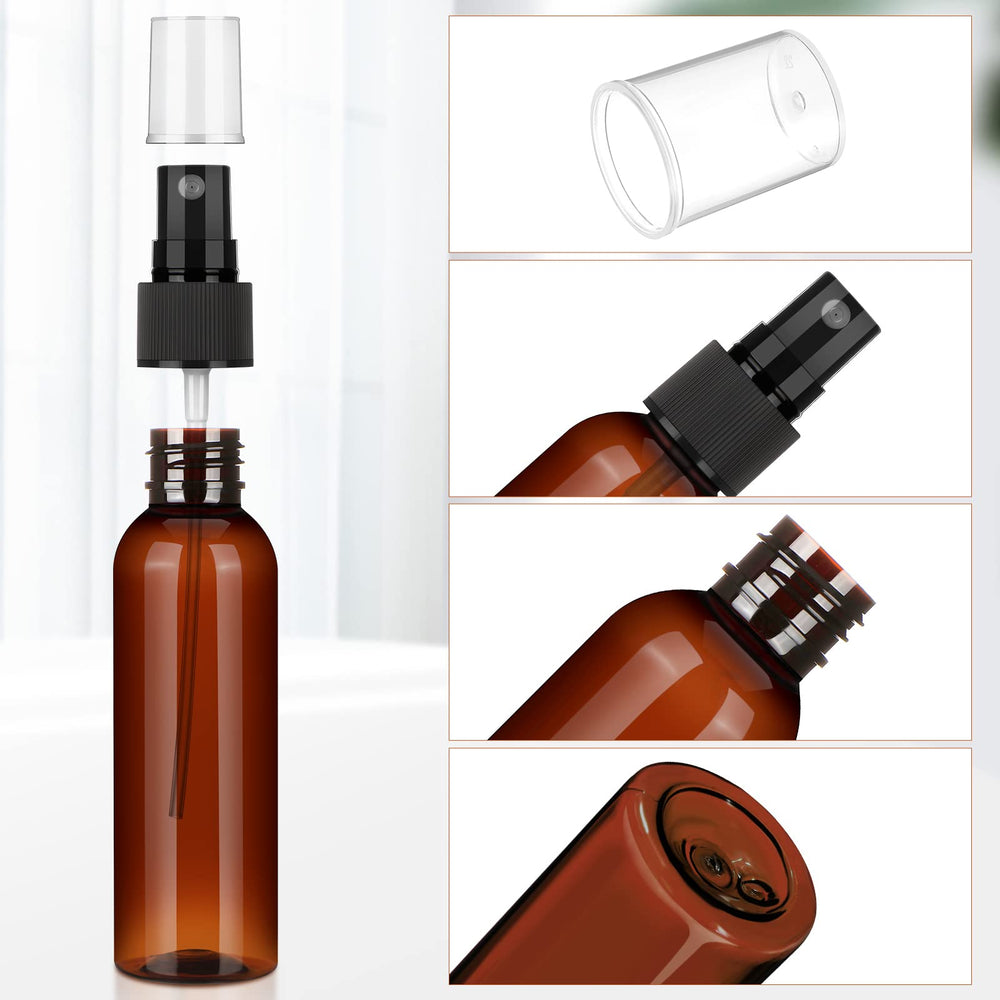 Nuogo capuchon protecteur anti-poussière sur flacon spray ambre 120 ml.
