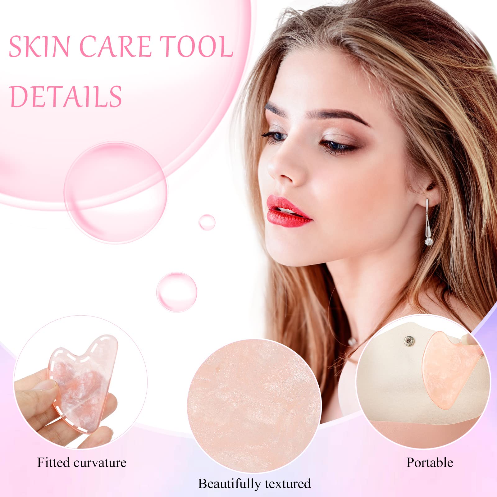 Nuogo gua sha yeux et cou, améliore la circulation et détend les muscles