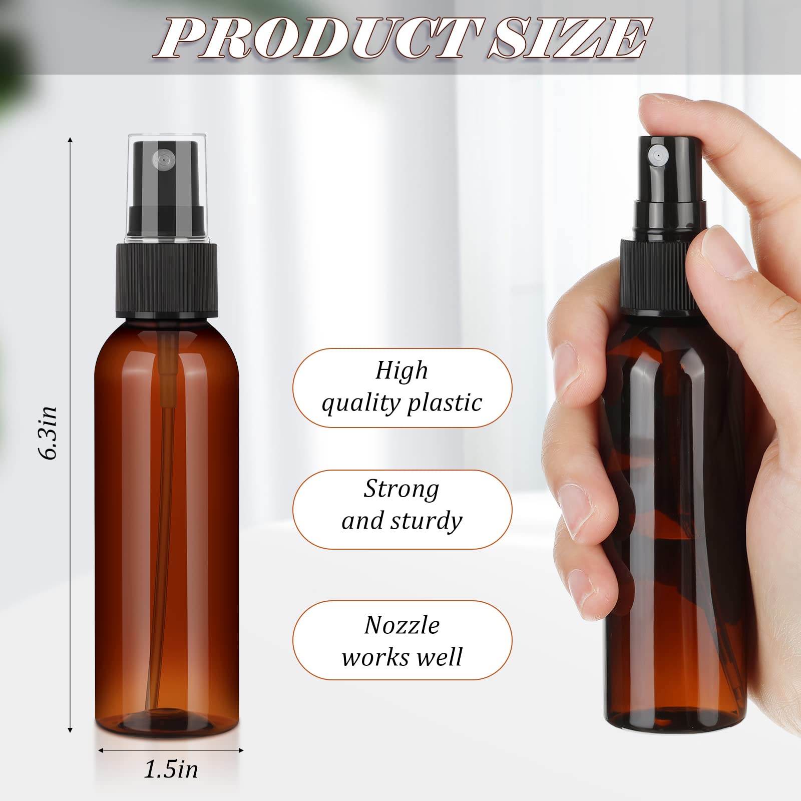 Nuogo vaporisateur mini ambre 120 ml, idéal pour voyage parfum.
