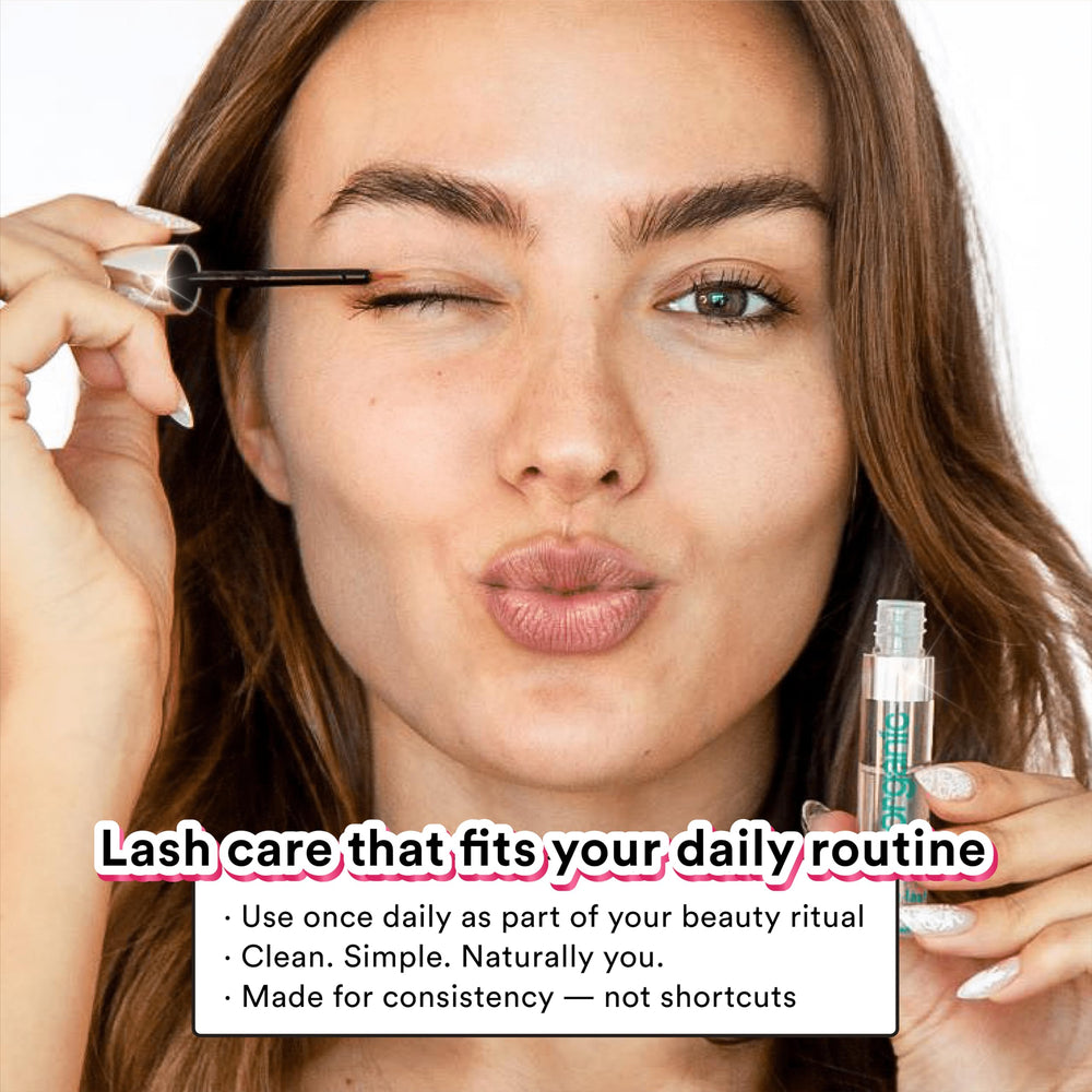 Résultats potentiels visibles après quelques semaines avec NuOrganic Cosmic Lash.