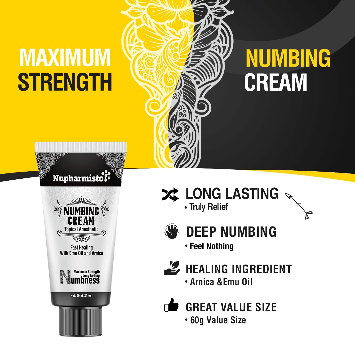 Nupharmco Crème: application rapide pour un confort immédiat.