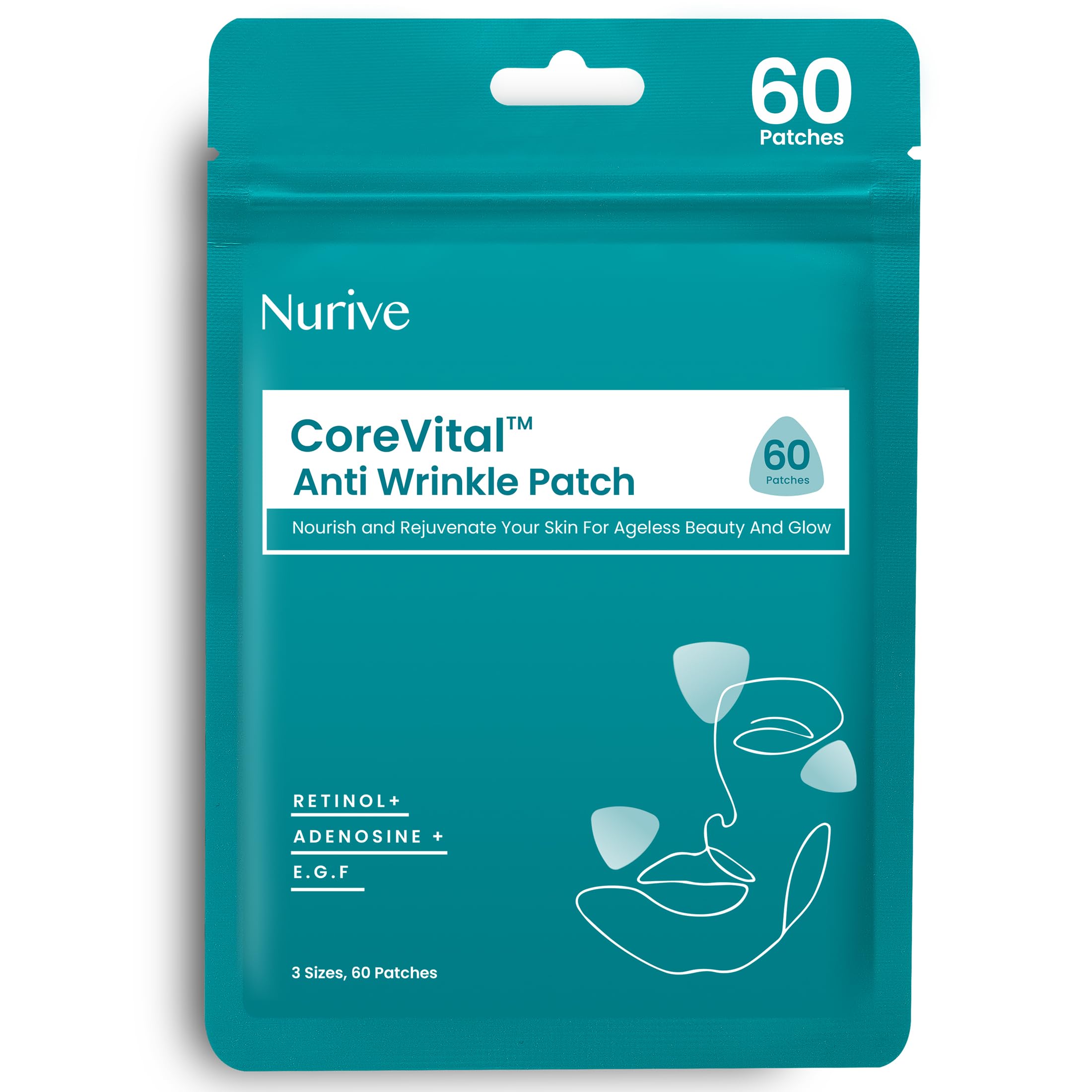 Patchs Nurive pour les sourires, effet lift ciblé et ride du sourire.