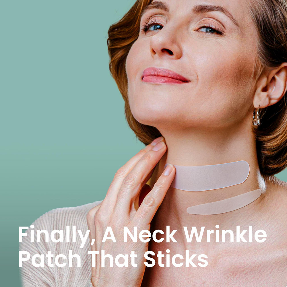 NURIVE smile line patch applied on cheeks for subtle overnight smoothing