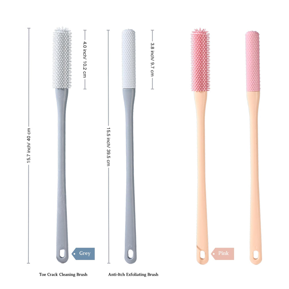 Tête en silicone douce Nurlypop en contact avec la peau du pied.