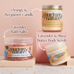 Nurture by Nature Botanicals bougie-parfumee crée une ambiance relaxante.