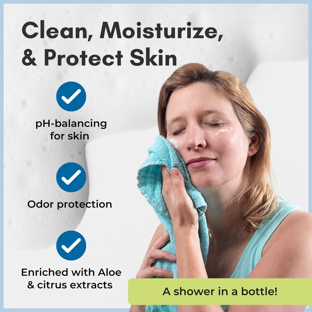 Application mains et visage sans rinçage pratique