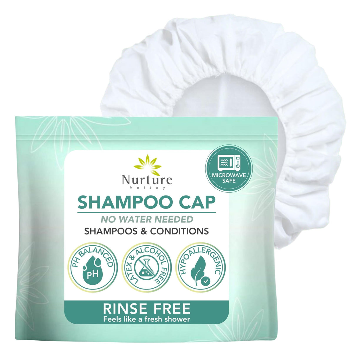 Nurture Valley cap-shampoo-sans-eau : lavage rapide sans douche à domicile