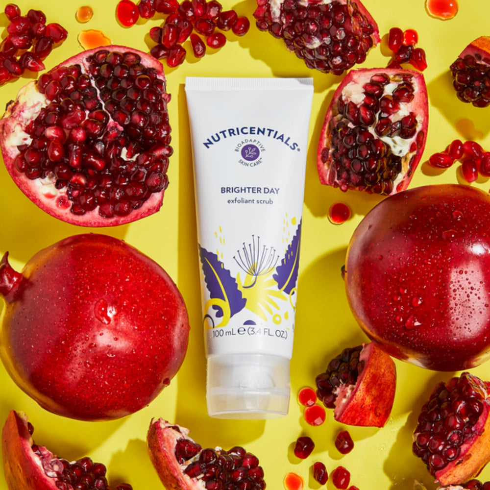 Nuskin Brighter Day lueur peau éclatante, routine simple pour teint frais.
