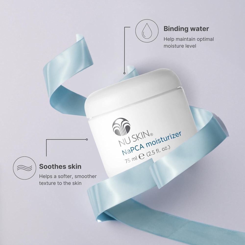 Nu Skin Napca application quotidienne – parfait pour matin et soir.