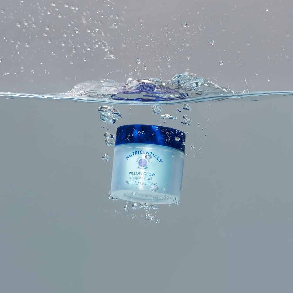 NuSkin Pillow Glow: texture gel-crème légère prête à agir toute la nuit.