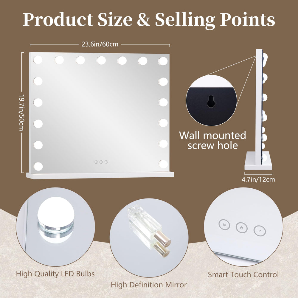 Design compact et portable du miroir NUSVAN pour tout espace.