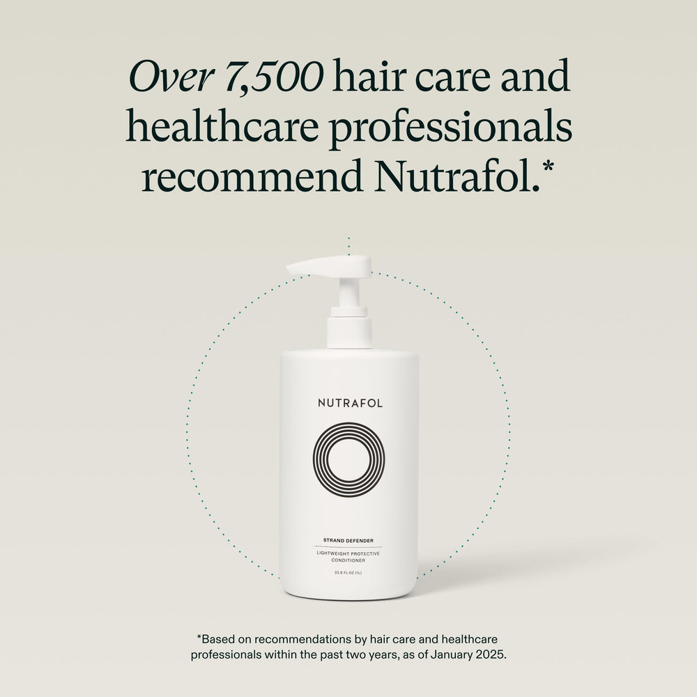Nutrafol Conditionneur prêt pour après shampooing, application facile et rapide.