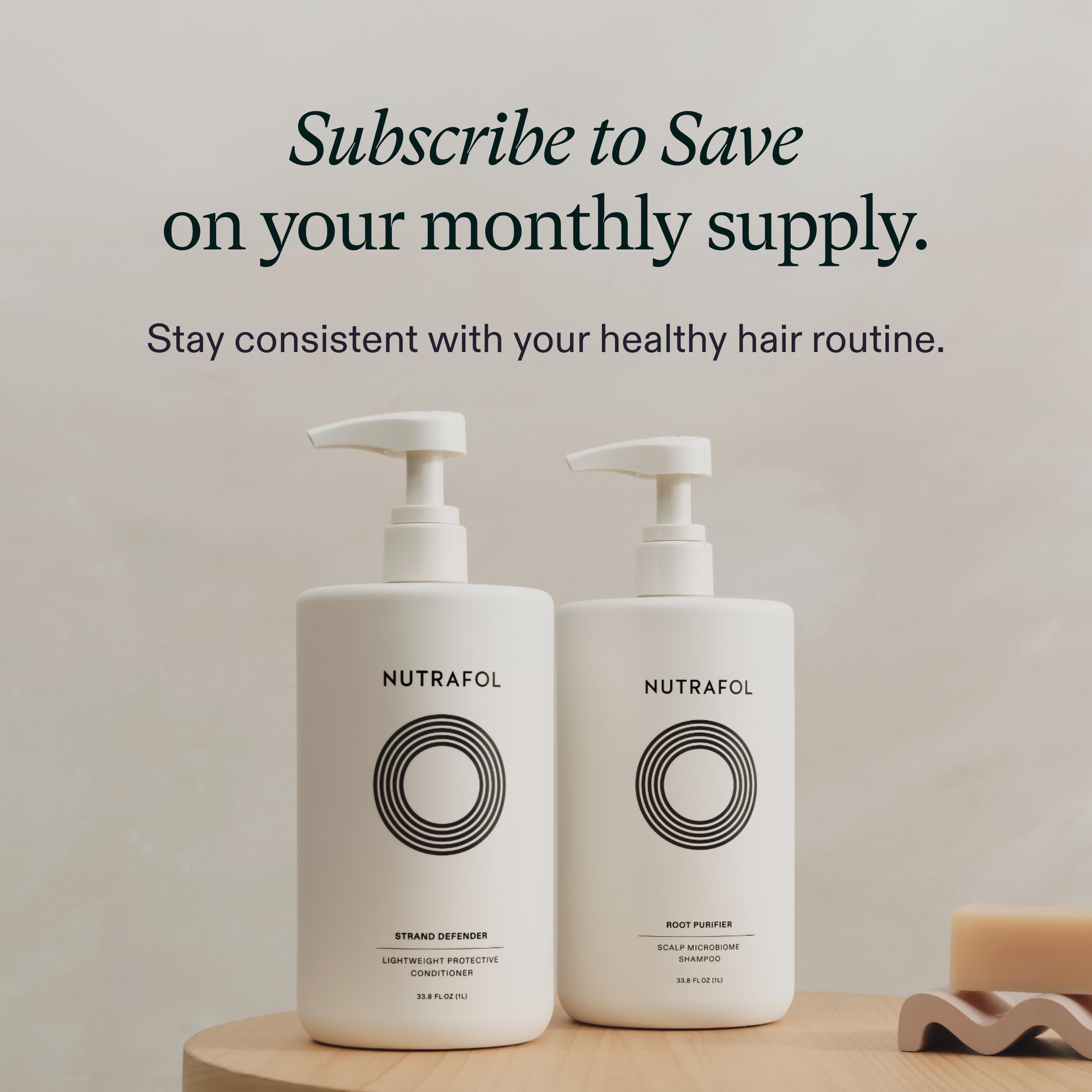 Nutrafol Conditionneur sans silicone, idéal pour cheveux fins et sensibles.