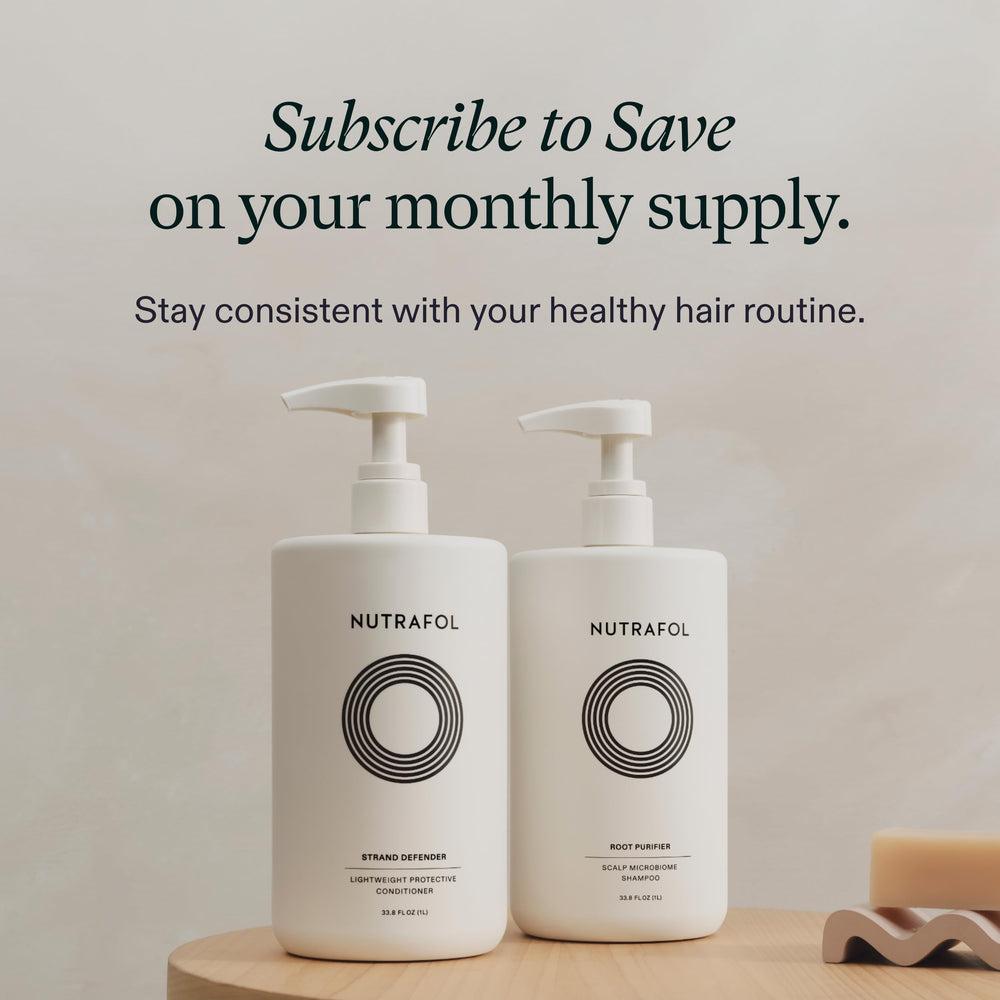 Nutrafol Conditionneur sans silicone, idéal pour cheveux fins et sensibles.